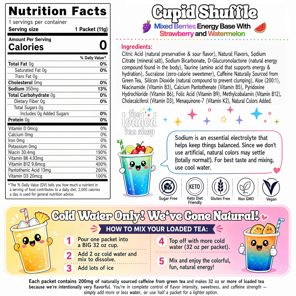 50 Case Cupid Shuffle - Fruity Shaker Mix