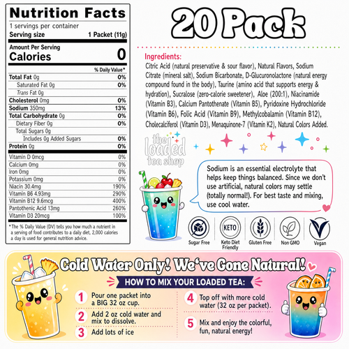 20 Flavor Bundle (Caffeine-Free) - Keep Sips Ready