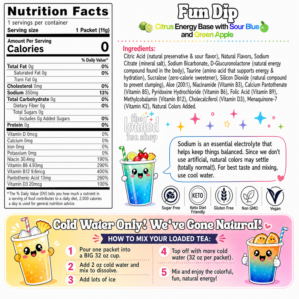 Fun Dip (Caffeine-Free) - Work Drink Mix