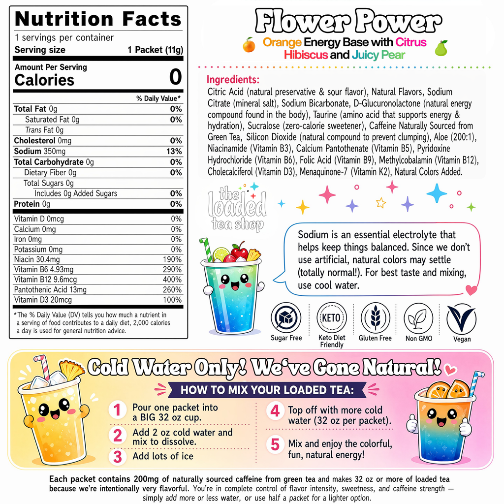 50 Case Flower Power - Made for Daily Cups