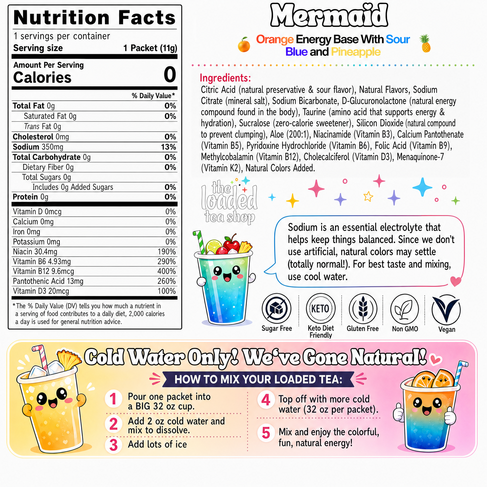 Mermaid (Caffeine-Free) - From Tea to Sip