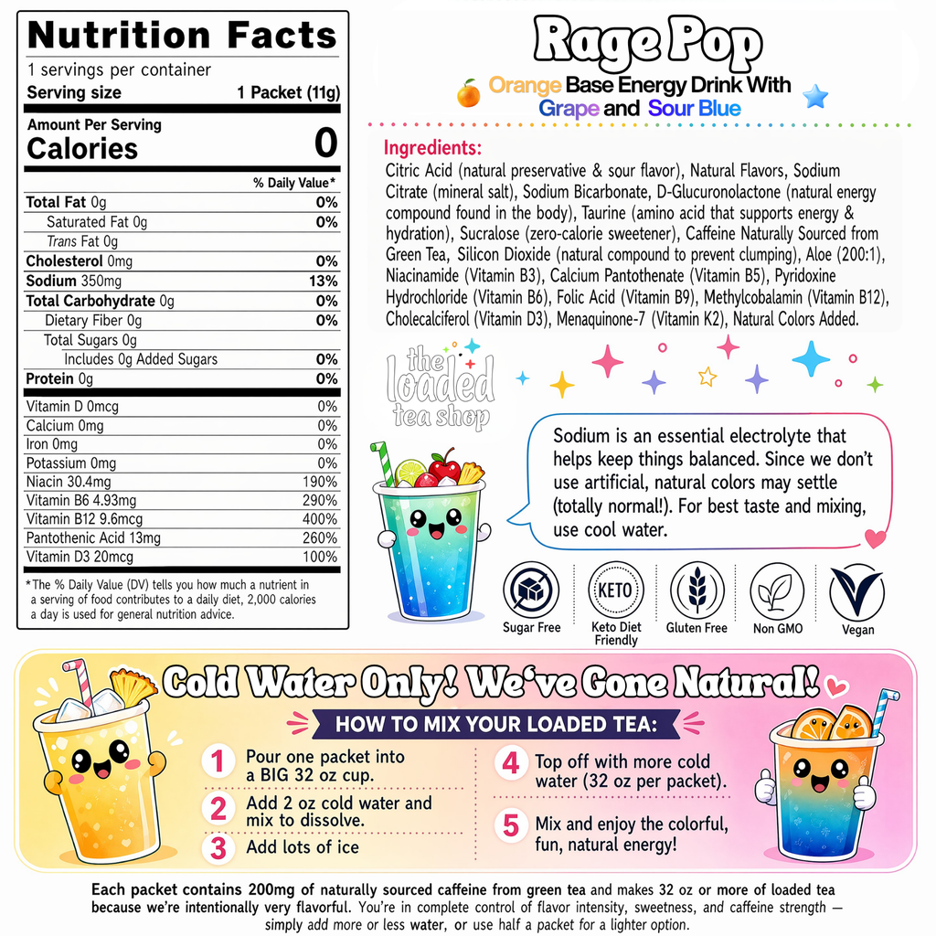 50 Case Rage Pop - Find Your Flavor