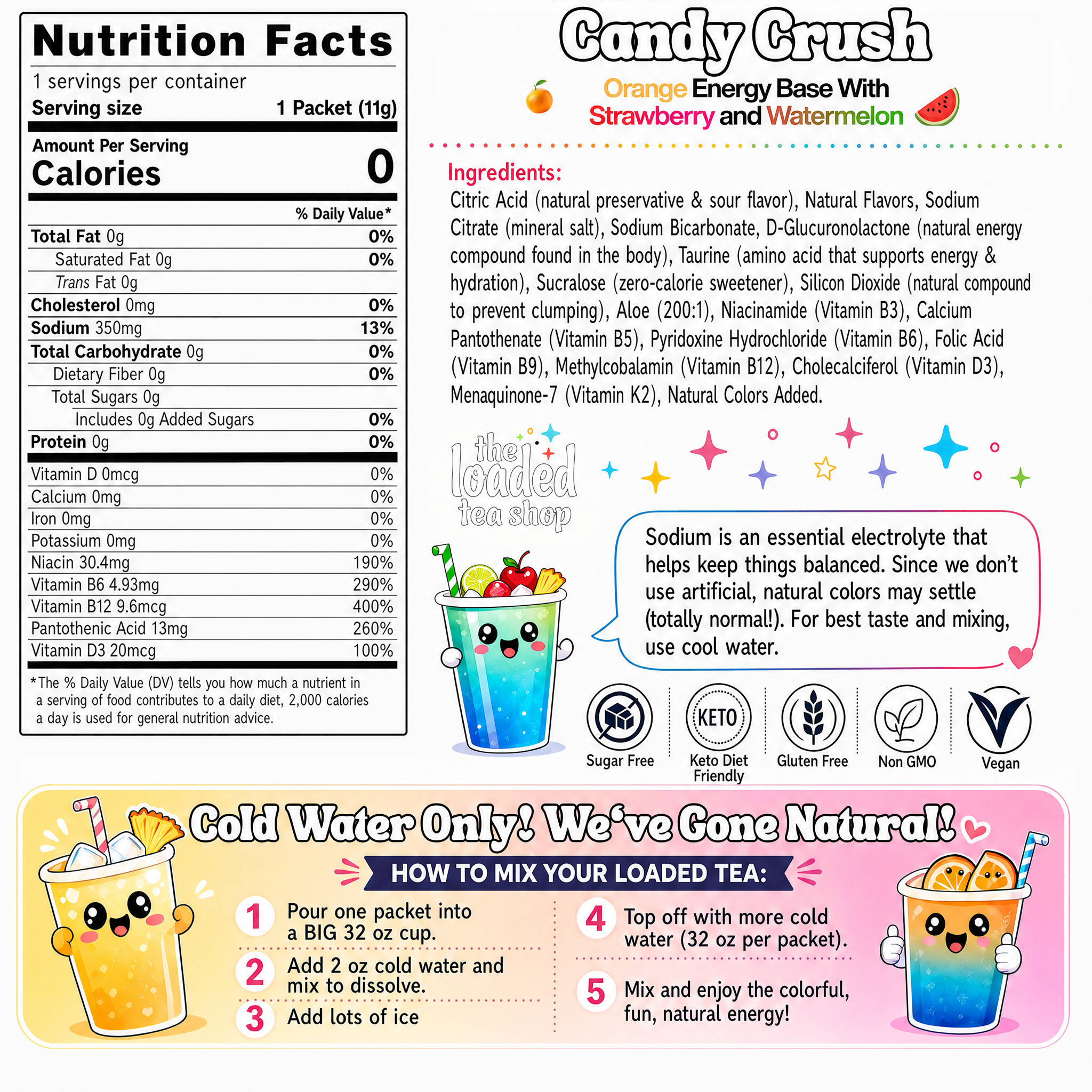 Candy Crush (Caffeine-Free) - Flavor Tea Mix
