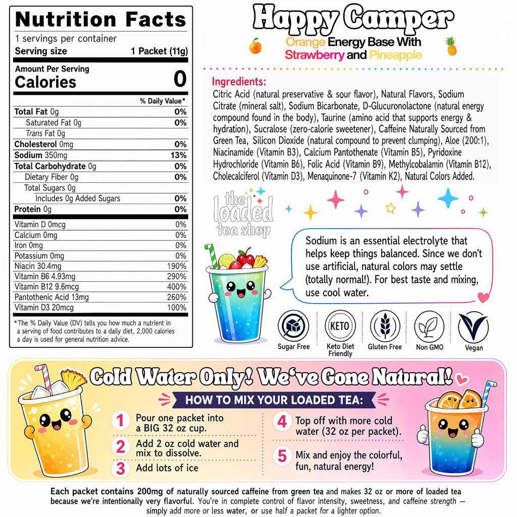 50 Case Happy Camper - Sweet Morning Sip