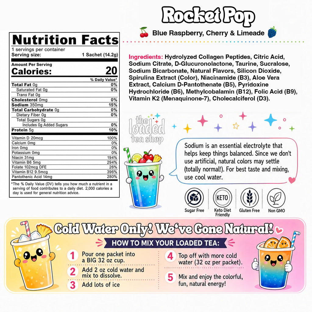 Rocket Pop (Caffeine-free) - Keep Your Routine Easy