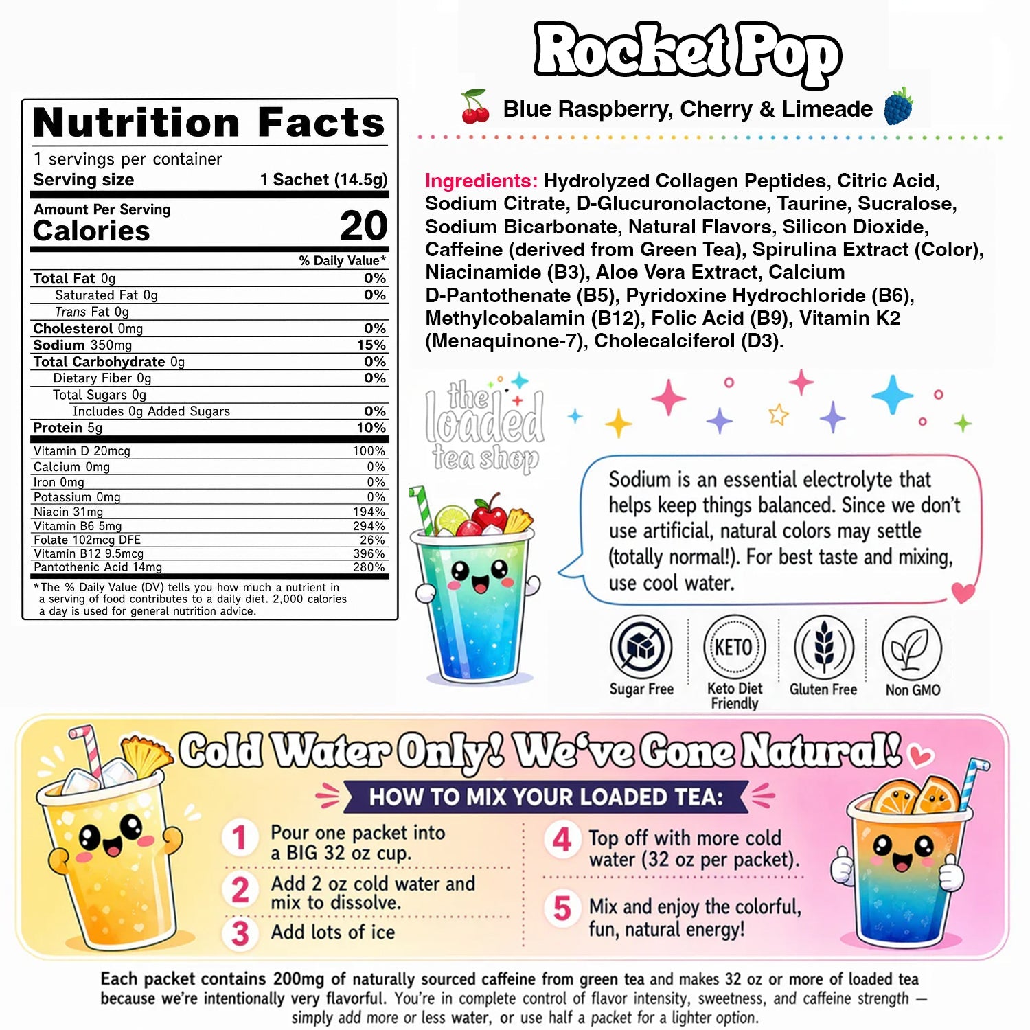 Rocket Pop - Fresh Daily Tea